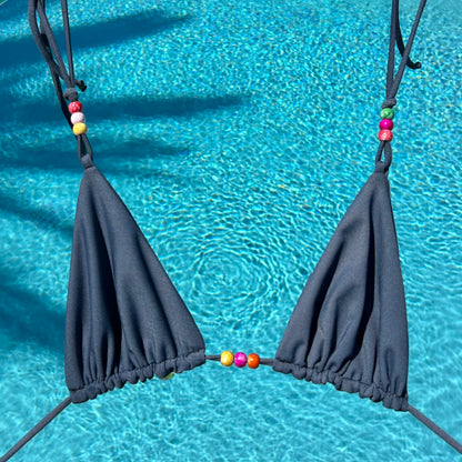 Beaded Double-Strap Sumr Top