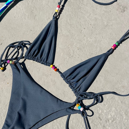 Beaded Double-Strap Sumr Top